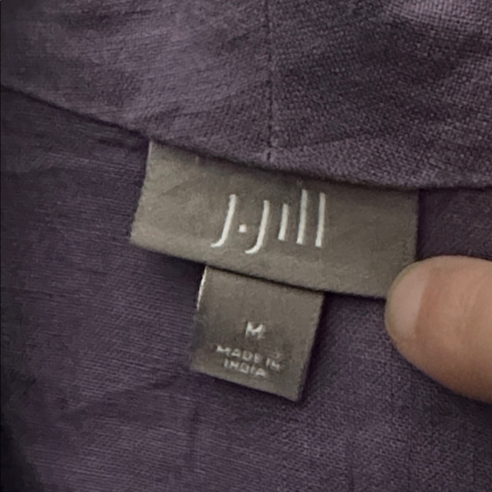 J. Jill Lavender purple two button loose linen Blazer - Picture 2 of 6